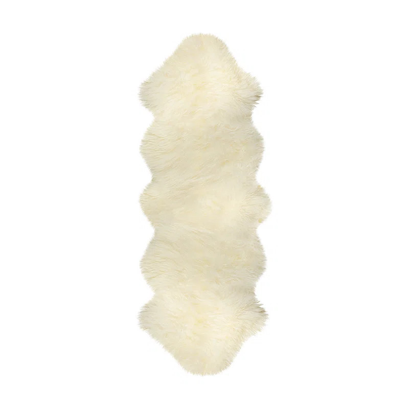 Colello Handmade Sheepskin Natural Area Rug | Wayfair North America