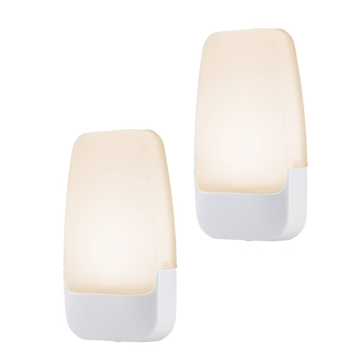 Energizer 2pk LED Contemporary Night Lights: Plug-In Wall Nightlight, Electric, White, All Ages, ... | Target