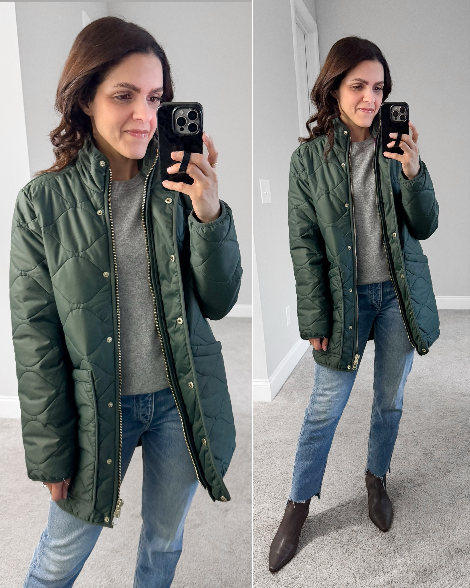 Quince quilted jacket - wearing XS
cashmere sweater - wearing S
cropped ankle jeans - tts
ankle boots - tts 

#quince #winterouterwear #winterfashion #quincepartner

#LTKStyleTip