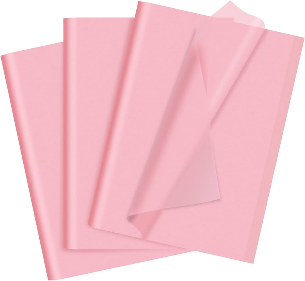 Pink Tissue Paper for Gift Bags, 80 Sheets Wrapping Paper Bulk 14 X 20 Inch for Gift Packaging Ar... | Amazon (US)
