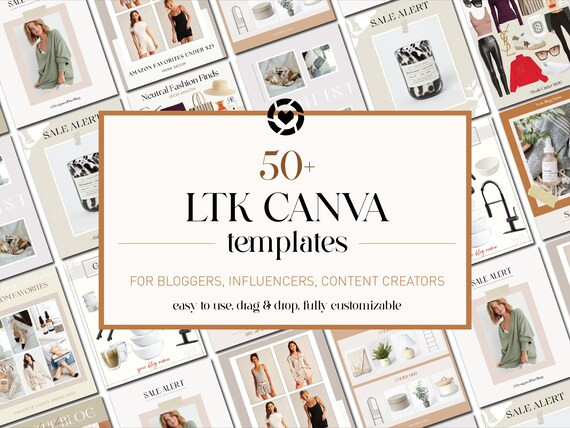 50 LTK Canva Templates Neutral Liketoknowit Template - Etsy | Etsy (US)
