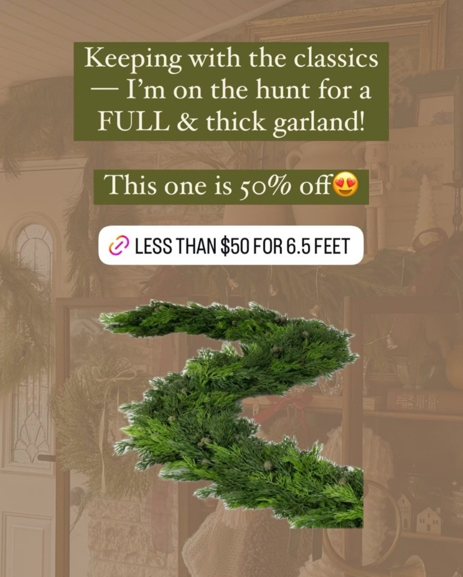 The prettiest garland! 

 #LTKHoliday #LTKSeasonal #LTKHome