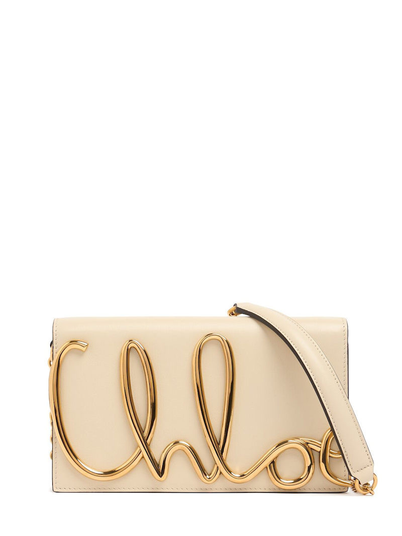 C Chloè smooth leather shoulder bag | Luisaviaroma