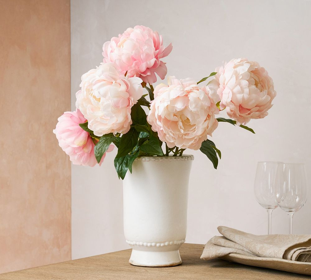 Faux Long Stem Peony Bundle | Pottery Barn (US)