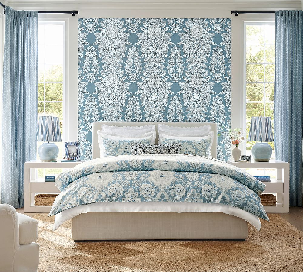 Kravet Arboretum Petite Floral Reversible Duvet | Pottery Barn (US)