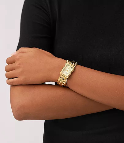 Raquel Three-Hand Date Gold-Tone Stainless Steel Watch | Fossil (US)