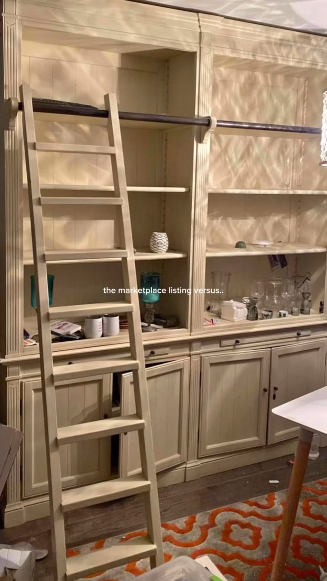 The listing vs the result! 🤍 hone decir, home styling.

#LTKStyleTip #LTKHome