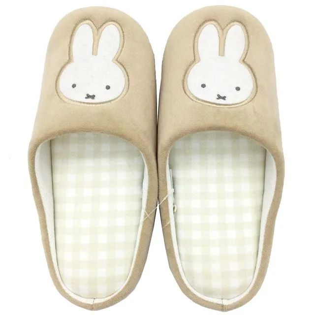 Alpha Collection - Miffy Gingham Room Slippers | YesStyle Global