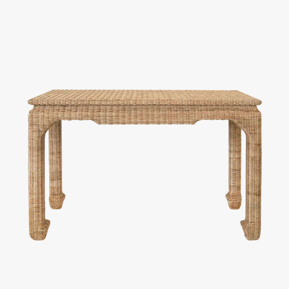 Ming Style Woven Rattan Console | Dear Keaton