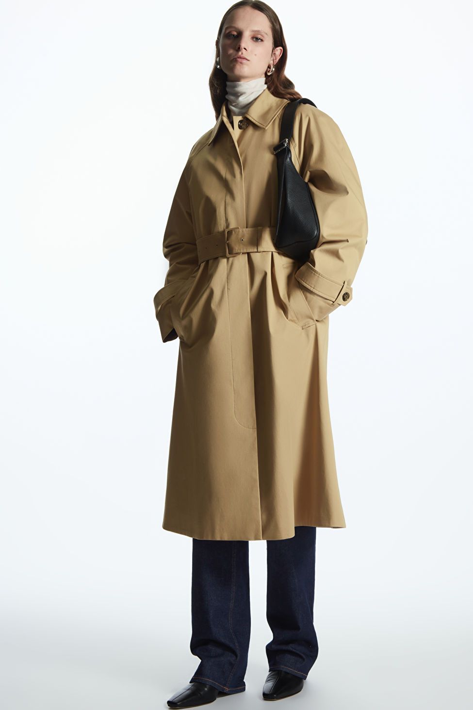 REGULAR-FIT TWILL TRENCH COAT | COS (US)