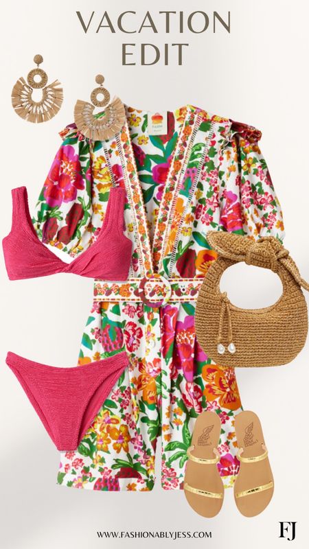 Cute vacation outfit! Love this swimsuit and cover up look 

#LTKstyletip #LTKover40 #LTKswim
