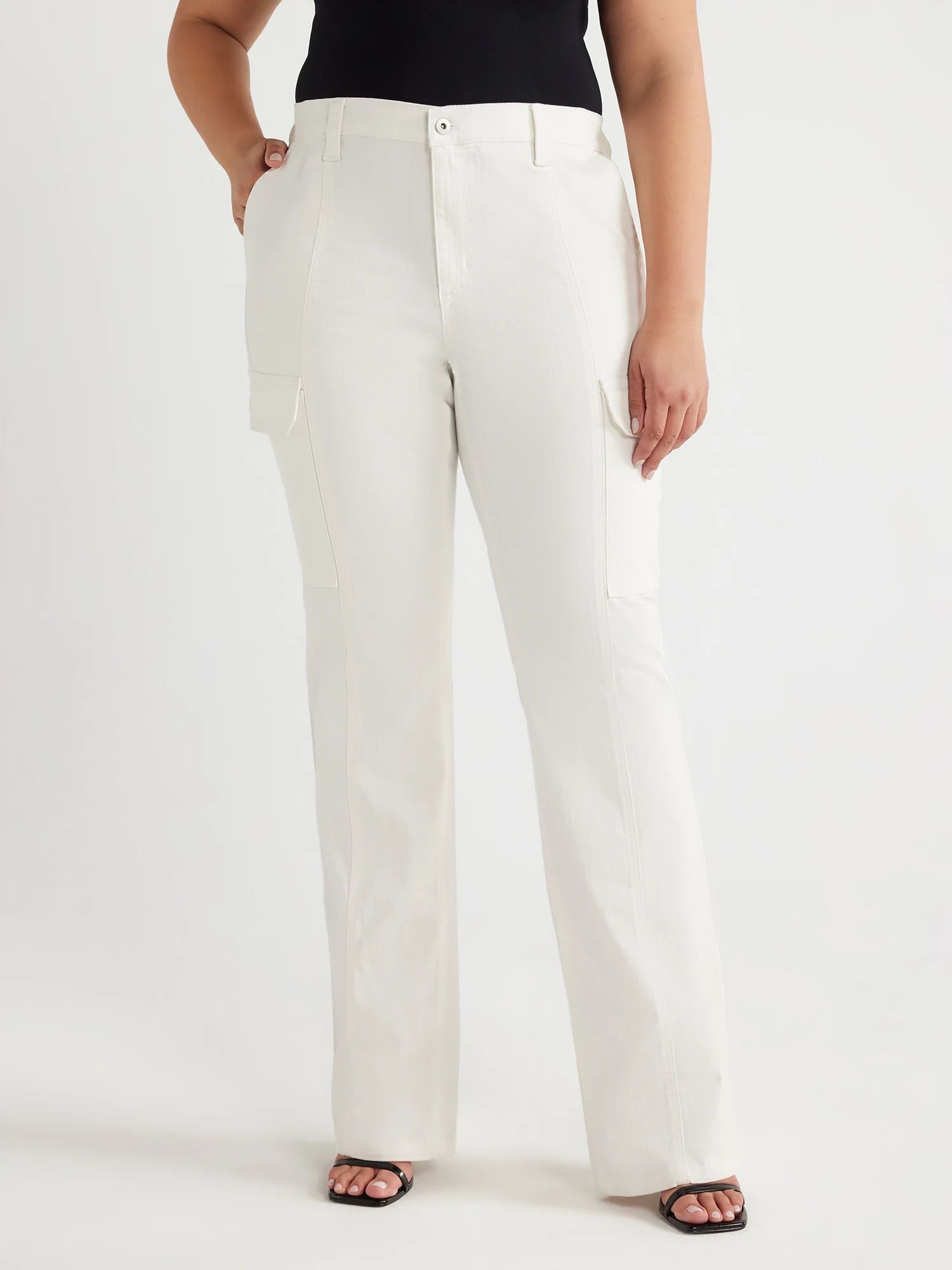 Sofia Jeans Women's and Women's Plus Marisol Bootcut Mid Rise Cargo Jeans | Walmart (US)