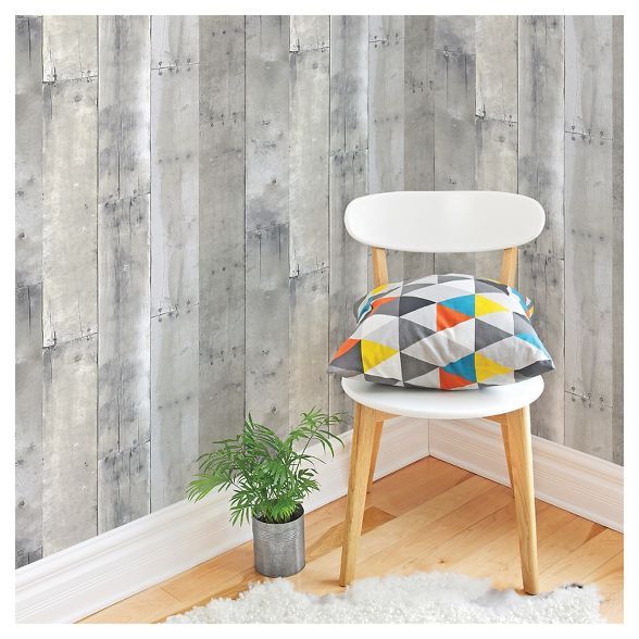 Devine Color Reclaimed Wood Peel & Stick Wallpaper - Mirage | Target