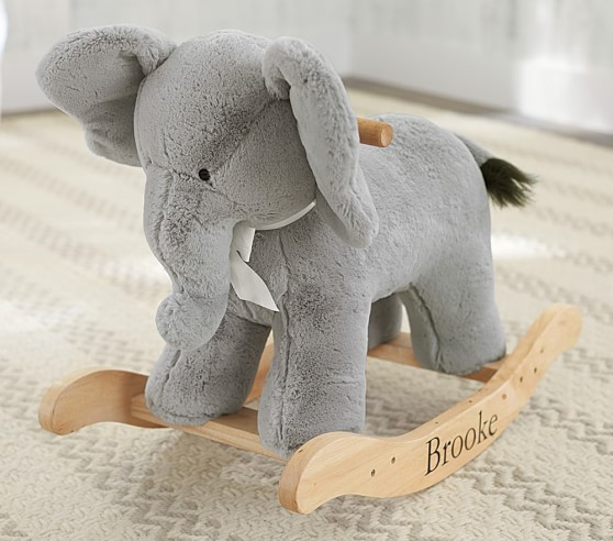 Nursery Elephant Plush Rocker | Pottery Barn Kids