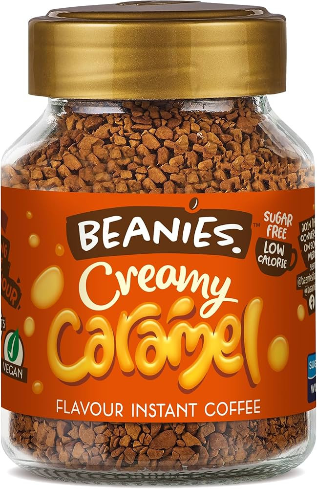 Beanies Flavour Instant Coffee - Creamy Caramel Instant Flavored Coffee - Bold & Adventurous Full... | Amazon (US)