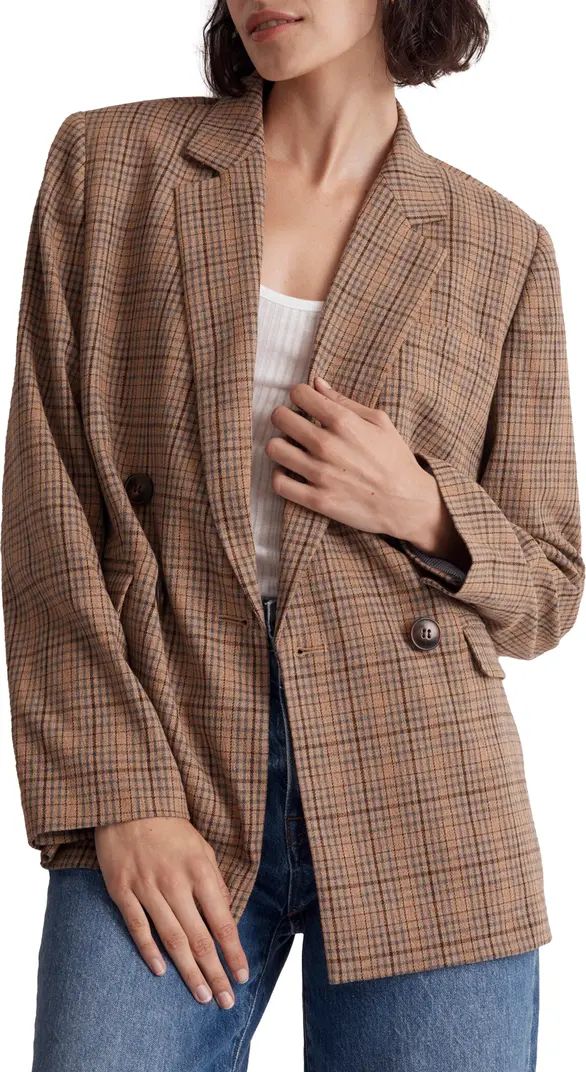 Shea Plaid Double Breasted Blazer | Nordstrom