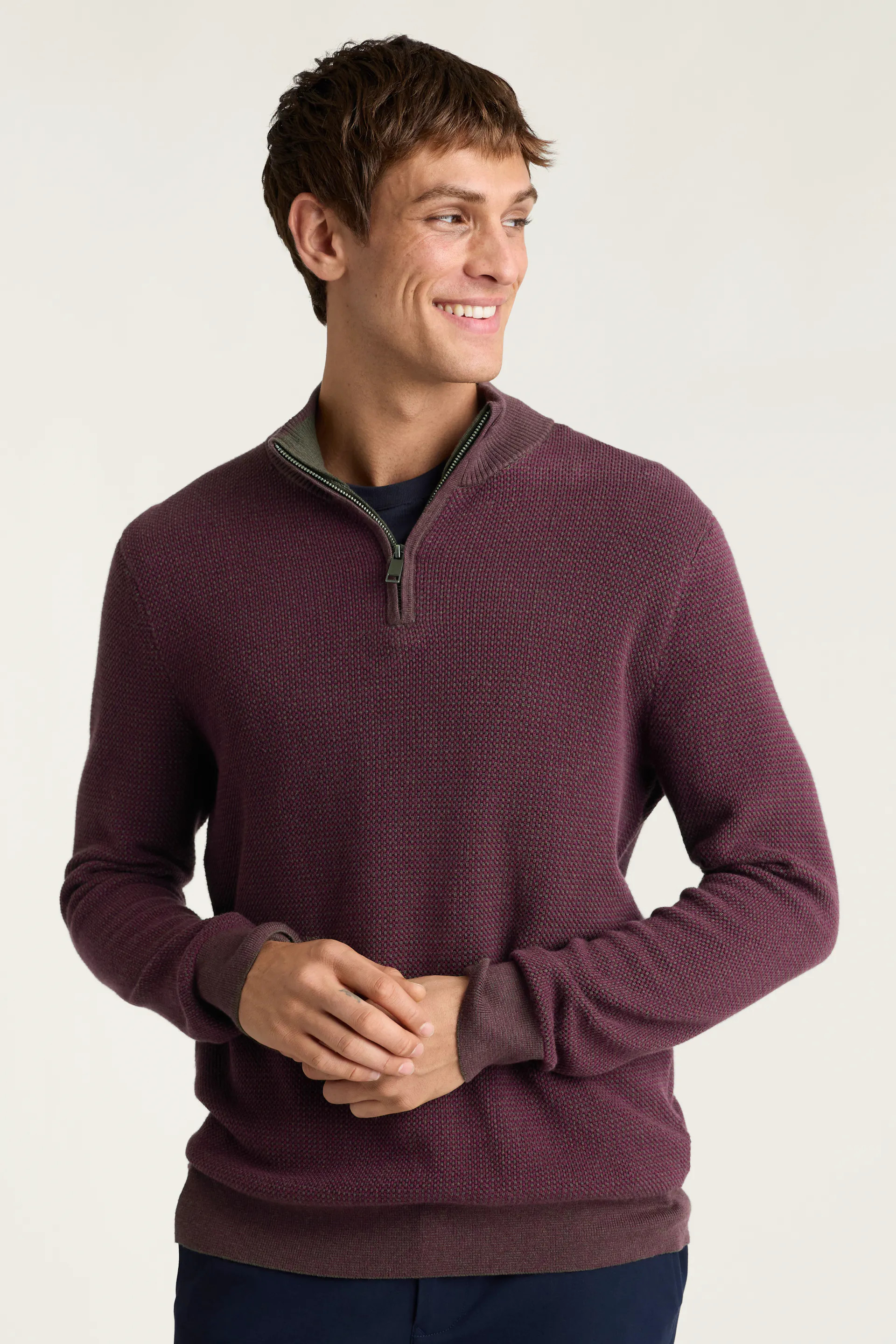Washable Cotton Cashmere Quarter Zip | Bonobos (US)