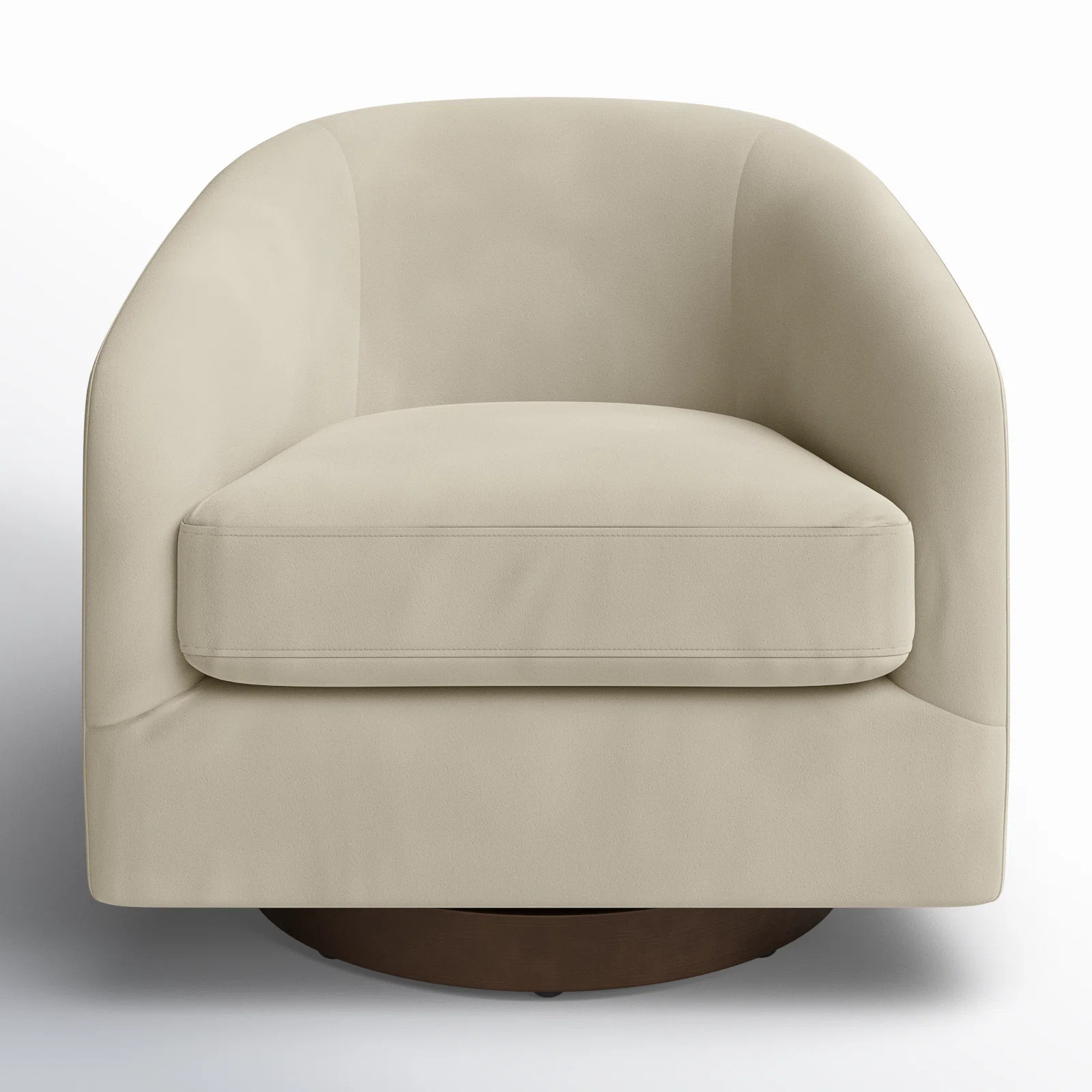 Bennett Upholstered Swivel Barrel Chair | AllModern