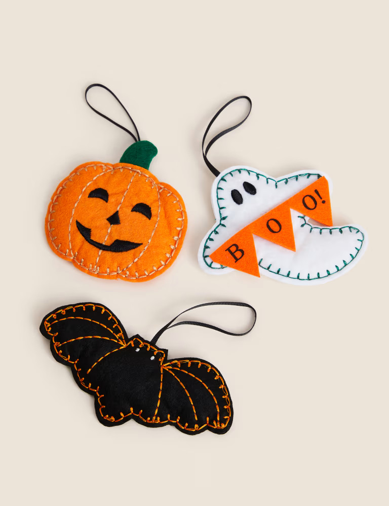 3pk Felt Hanging Halloween Decorations | Marks & Spencer (UK)