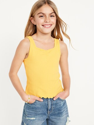 Fitted Sweetheart-Neck Tank Top for Girls | Old Navy (US)