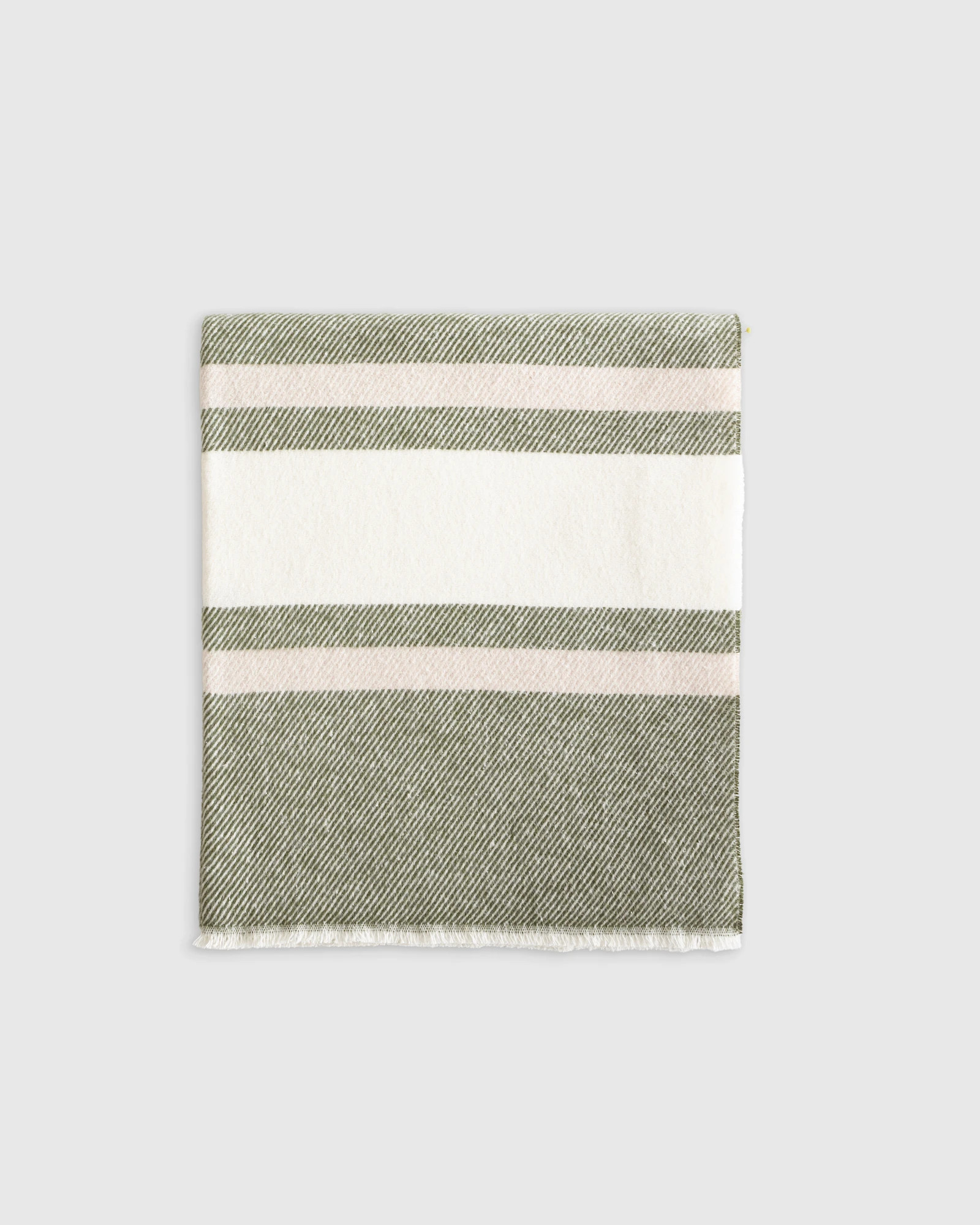 Italian Recycled Cotton Striped Throw | Quince