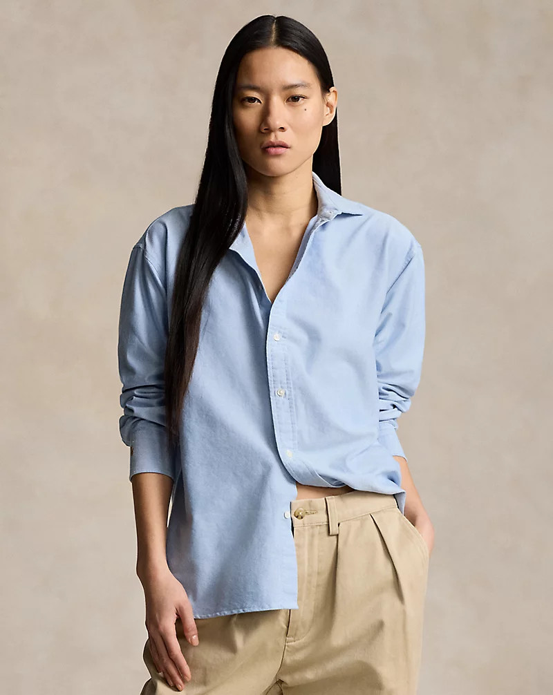 Relaxed Fit Oxford Shirt for Women | Ralph Lauren® UK | Ralph Lauren (UK)