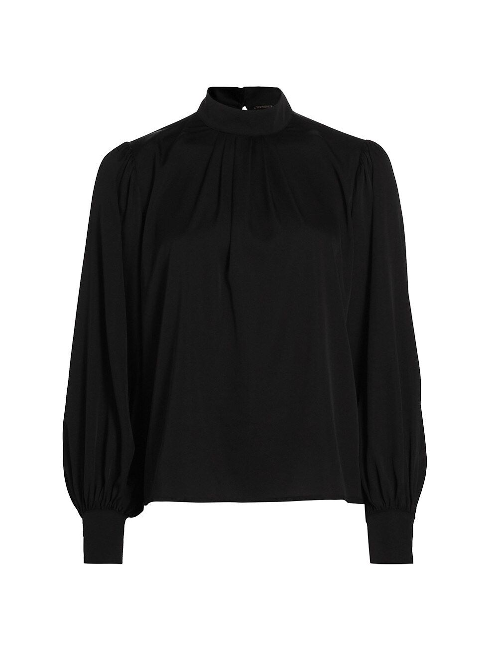 Mock Turtleneck Silk Blouse | Saks Fifth Avenue