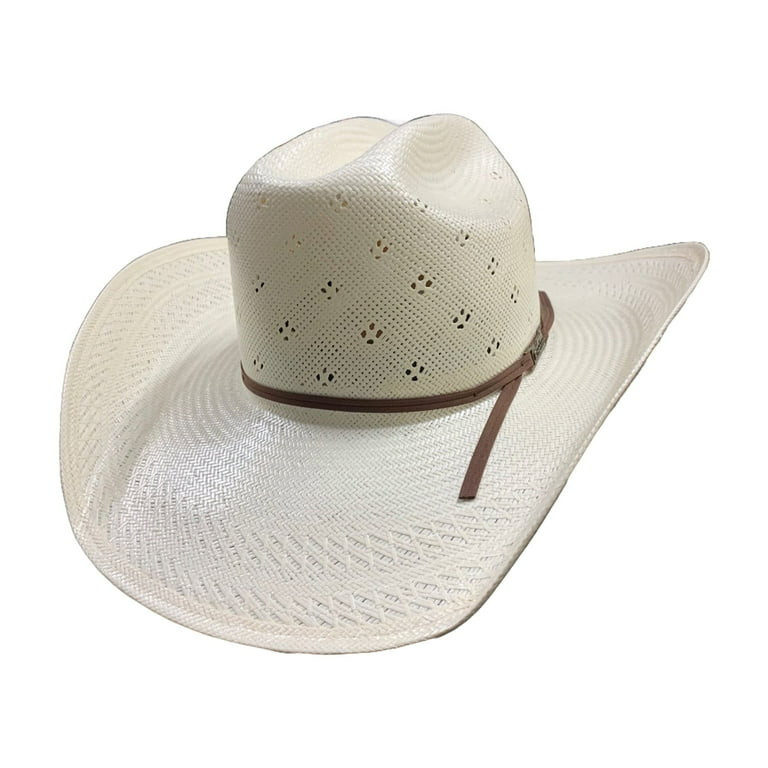 American Hat Co Rancher Vented Ivory Straw Hat 8120-2CCHOC | Walmart (US)