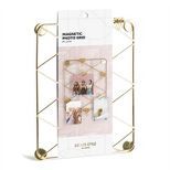 U-Brands Locker Style Magnetic Hanging Photo Grid Gold | Target