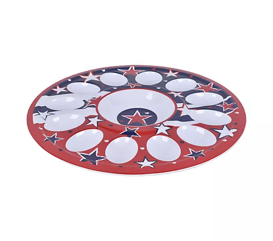Temp-tations Seasonal Melamine 12-Count Egg Platter - QVC.com | QVC