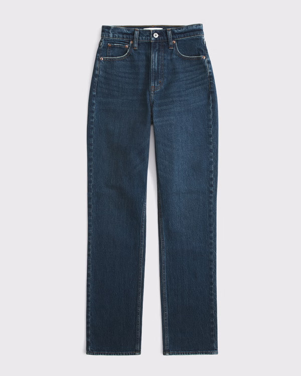 Curve Love Ultra High Rise 90s Straight Jean | Abercrombie & Fitch (US)