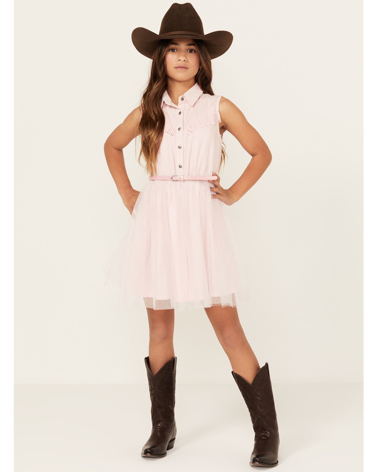 Sugar California Girls' Fringe Tutu Dress - ND712041LX-BLUSH | eBay US