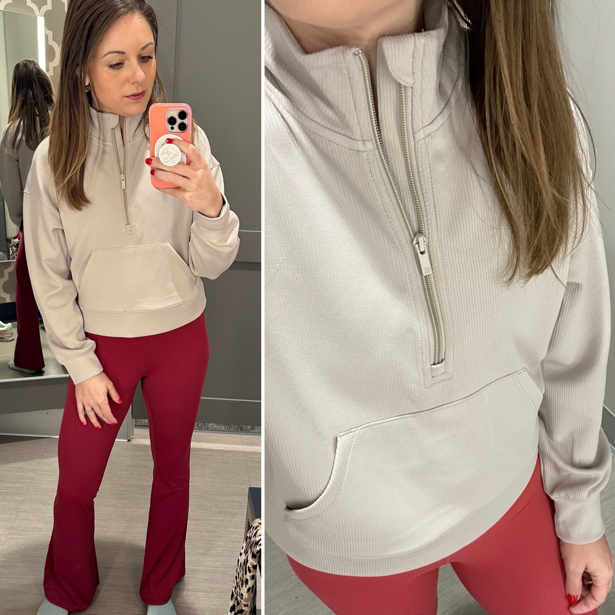 Ribbed Quarter Zip @ Target 

Warm, muted neutral / lizard grey

Leggings also work for true autumn, dark autumn, dark winter and true summer (dark, medium chroma, neutral)

#hocautumn
#trueautumn
#darkautumn
#softautumn

#LTKCyberWeek #LTKFindsUnder50 #LTKFitness