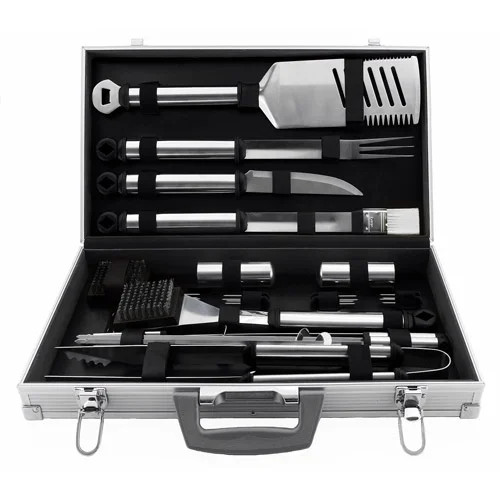 Mr. Bar-B-Q 21-Piece BBQ Grill Tool Set, Aluminum Case - Walmart.com | Walmart (US)