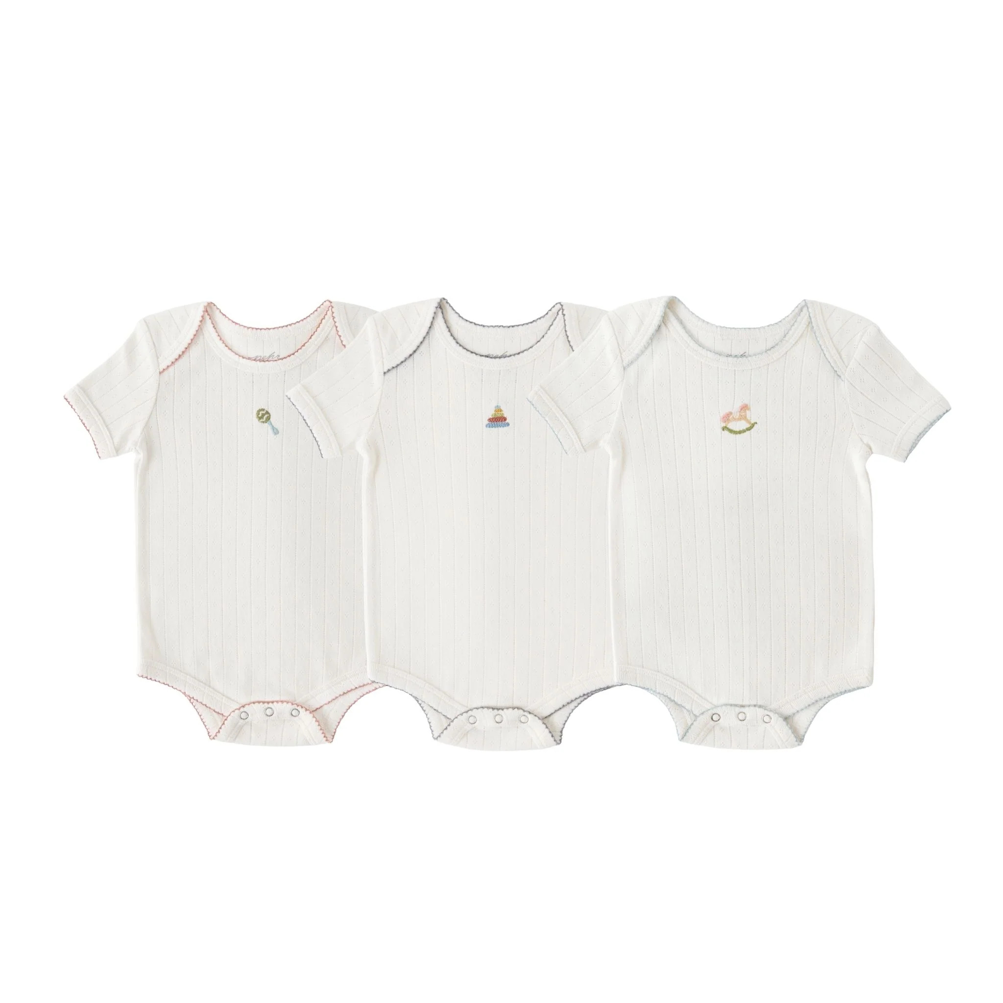 Petit Pehr Pointelle One-Piece 3-Pack - Playtime | Shop.app