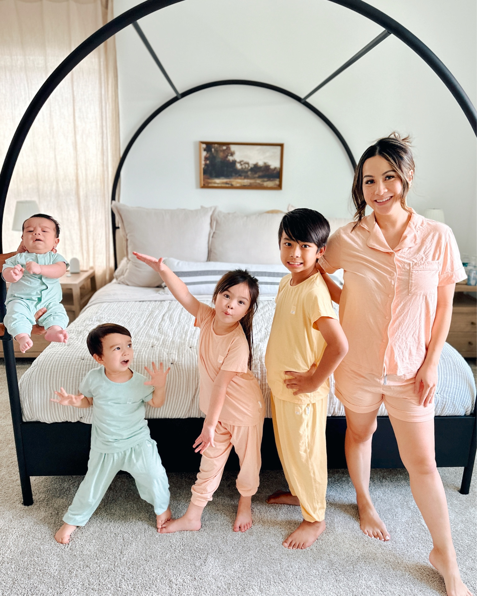 Nest Designs Spring/Summer 2023 Collection - maternity & newborn items. We love a matching set of PJs for the huge family we have and the kids are crazy about these summer colors. The eco-friendly PJs are super soft, comfy and breathable. They can even double as a jogger set! Makes it even better.🙌🤗🥰

#LTKBacktoSchool #LTKFind #LTKSeasonal