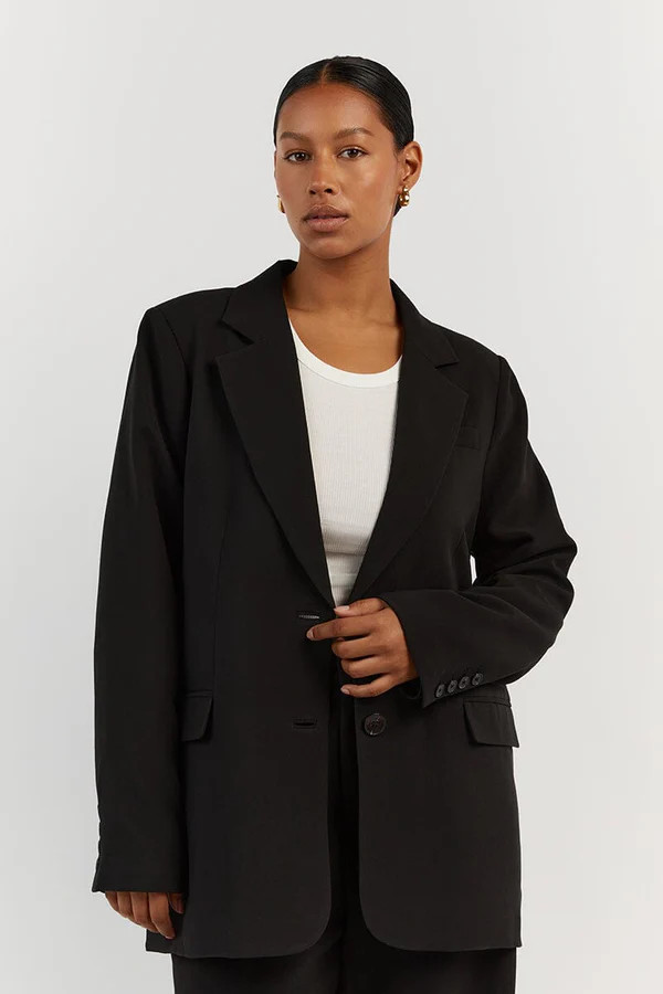 ROWAN BLACK SIGNATURE BLAZER | DISSH