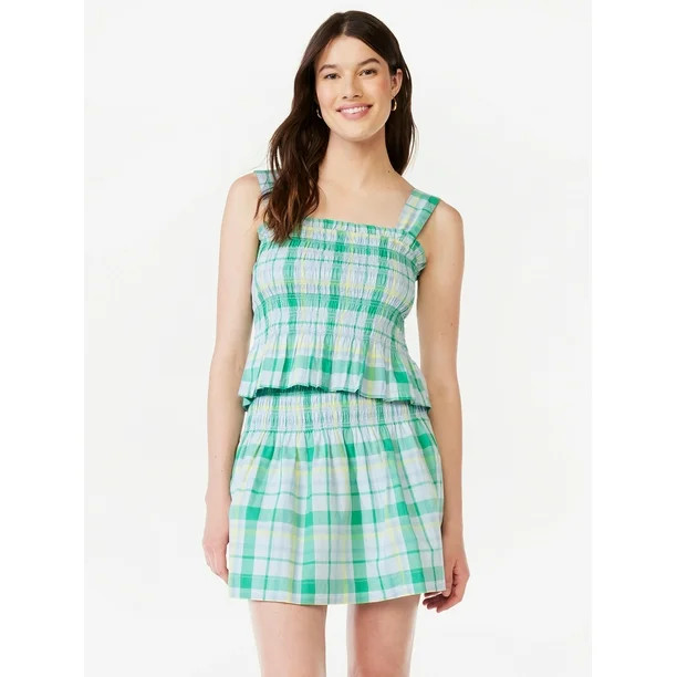 Free Assembly Women's Smocked Tank Top, Sizes XS-XXL | Walmart (US)