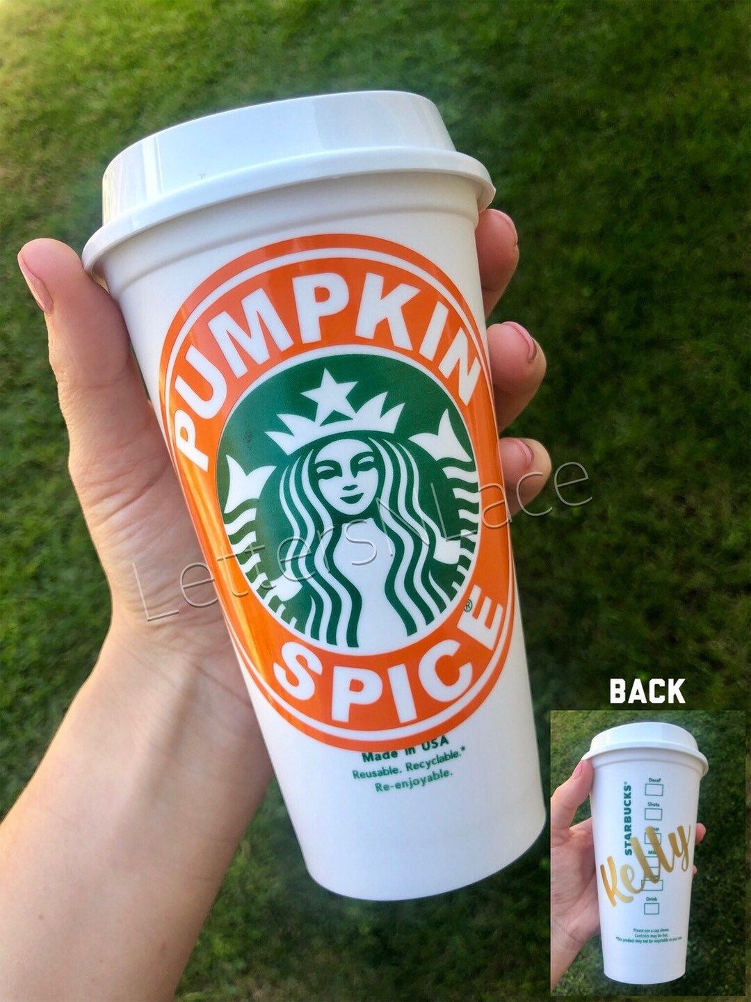 Pumpkin Spice Starbucks Coffee Cuppumpkin Spicepumpkin Spice - Etsy | Etsy (US)