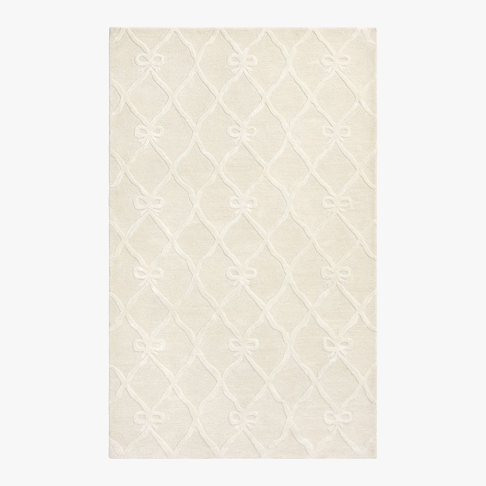 LoveShackFancy Bow Trellis Rug | Pottery Barn Teen