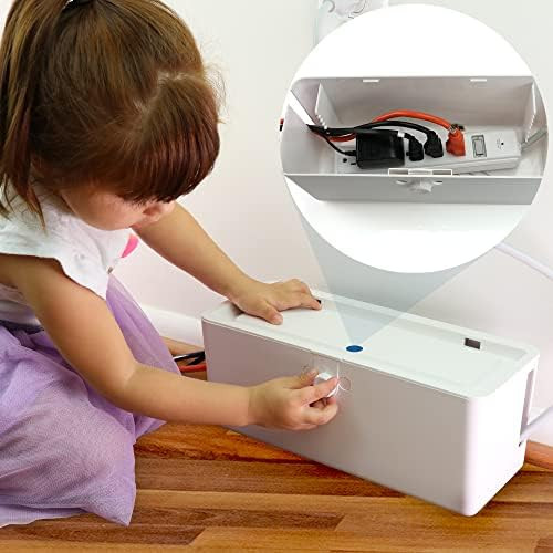 Power Strip Cover Box - Effectively Baby Proofs Power Strip with Patented Dual Lock. Convenient S... | Amazon (US)