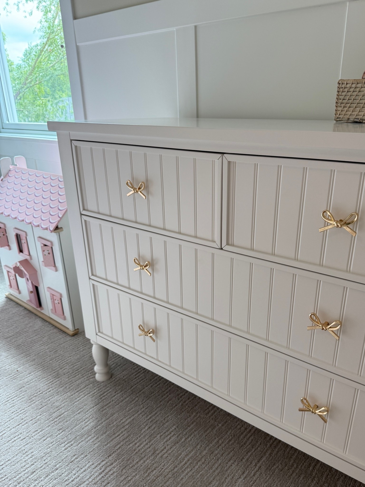 I added these cutie bows to Addi’s dresser and nightstand here in ND. She loved them so much in her room in AZ that I had to do it. It adds SO much. 

We moved her room so the babe could have the room with the convertible crib, and changed up a few things to make her feel special 🤗🎀

Linked the bows + her other items

#potterybarnkids #roomdecor #girlroominspo #bowtheme

#LTKKids #LTKHome #LTKBaby