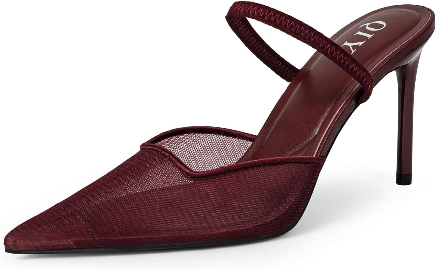 Mesh Heels for Women Pumps Closed Pointed Toe High Heels Stiletto Heeled Mules Sandals Dress Shoe... | Amazon (US)