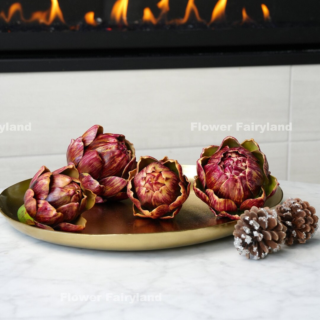 Faux Artichoke High Quality Artificial Vegetable Kitchen/home Decoration DIY Gifts Red - Etsy | Etsy (US)