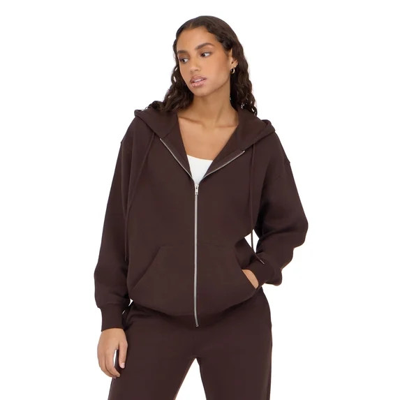 Forever 21 Women’s Hoodie with Zip Up – Classic Fleece Zip Front Sweatshirt with Pockets for ... | Walmart (US)