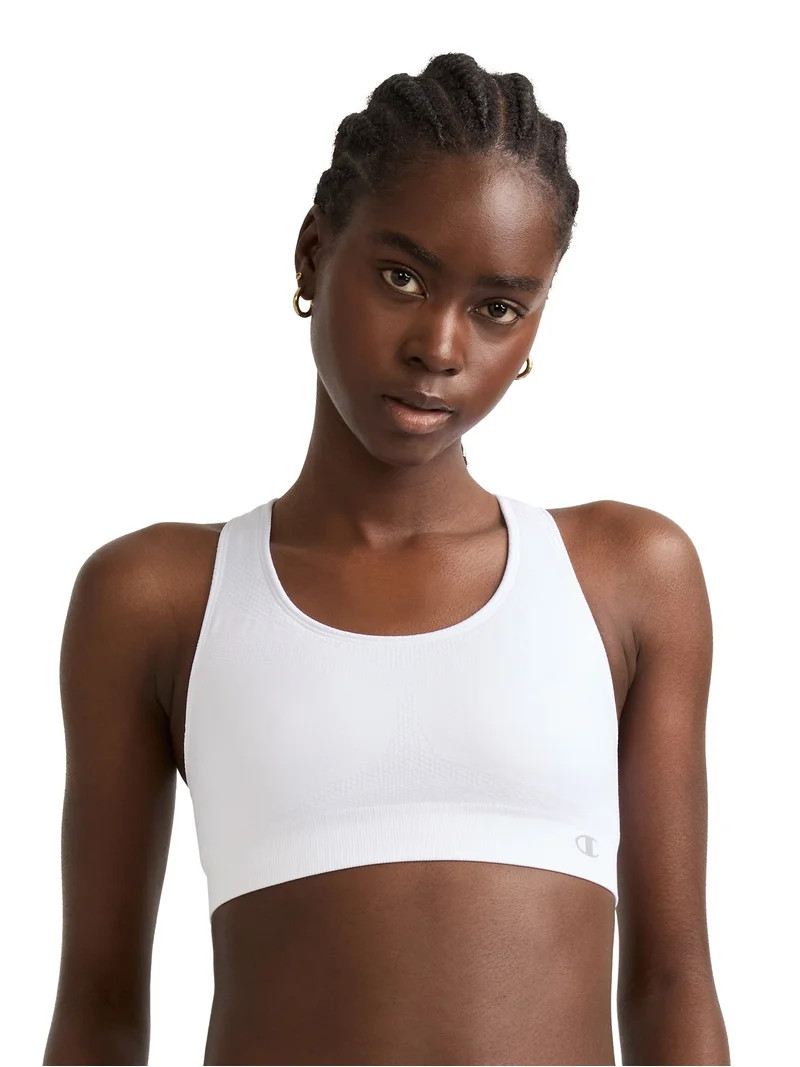 Champion Women's The Infinity Racerback Sports Bra, Moderate Support, Seamless, Moisture-Wicking,... | Walmart (US)