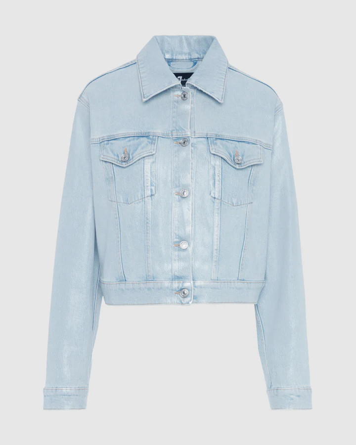 MANKIND Nellie Trucker Jacket in Sunshine | 7 For All Mankind