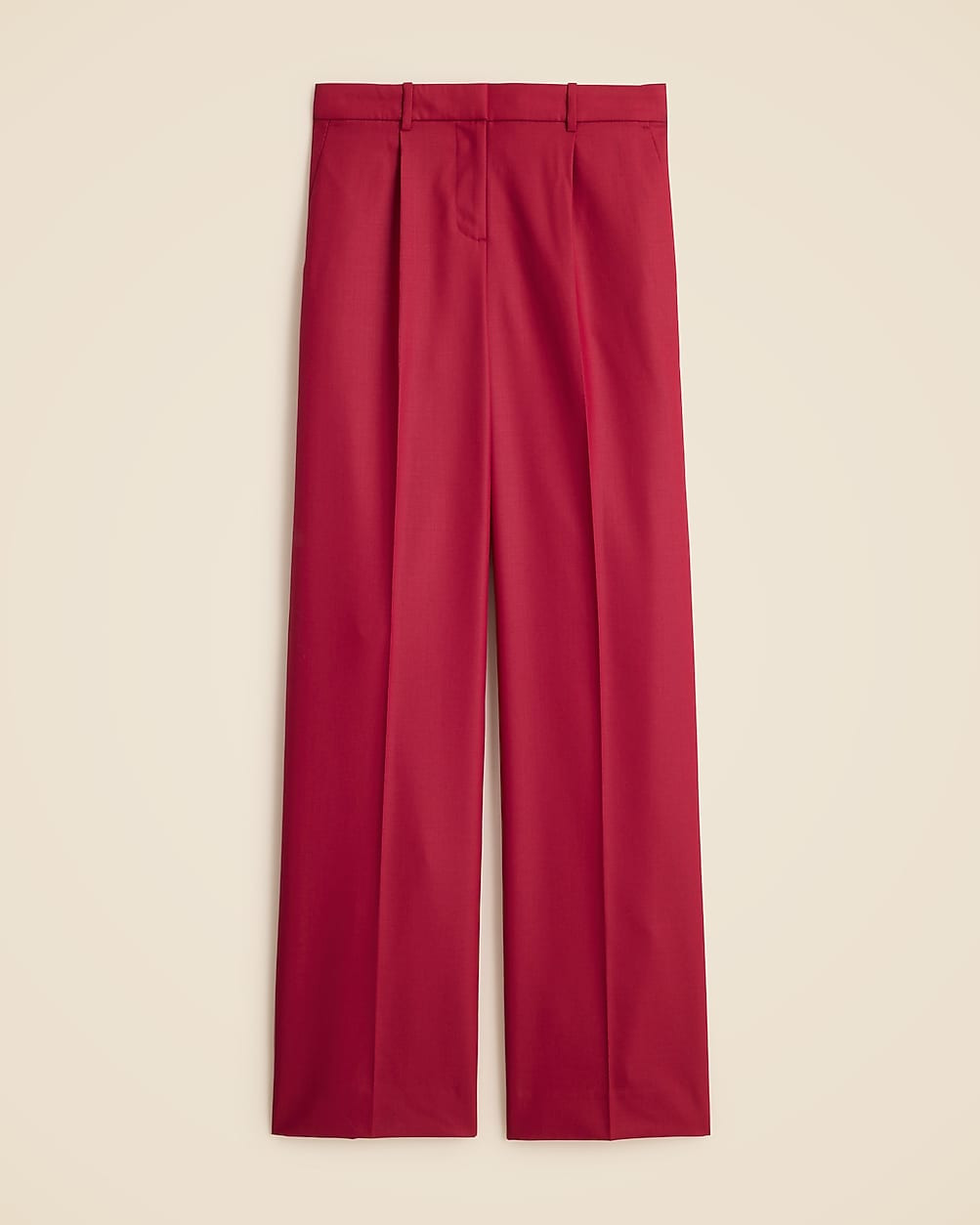Tall relaxed-fit pleated pant in wool blend | J. Crew US