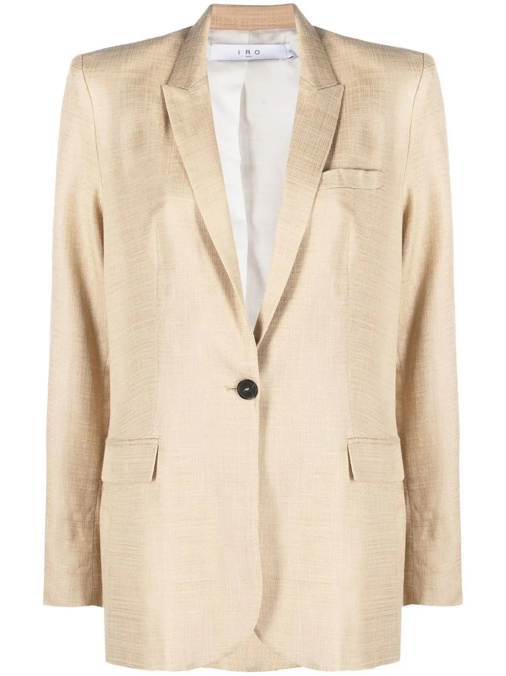IRO notched-lapel cotton-blend Blazer - Farfetch | Farfetch Global
