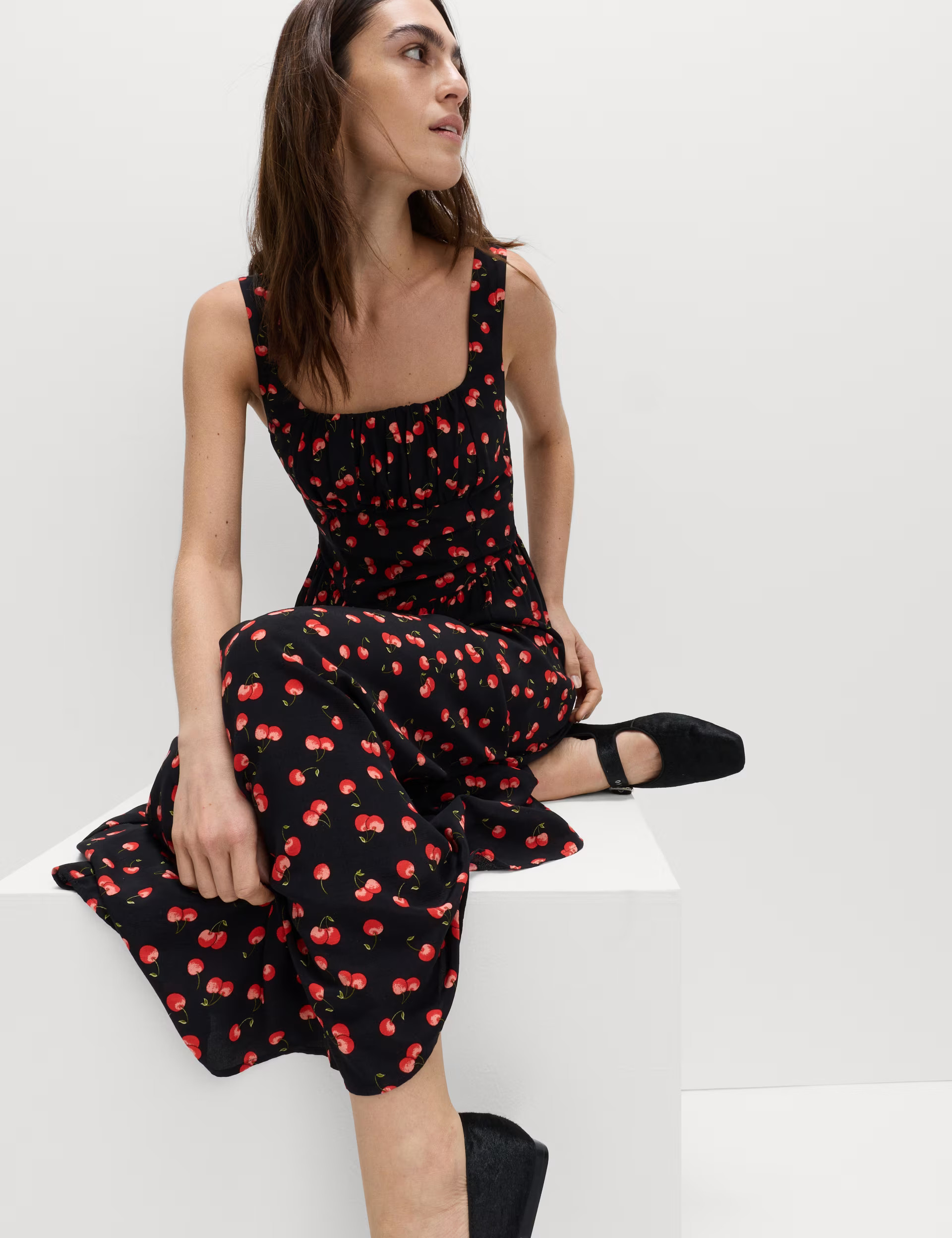 Printed Corset Waisted Dress | Marks & Spencer (UK)
